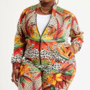 2 Piece Tropical Track Suit